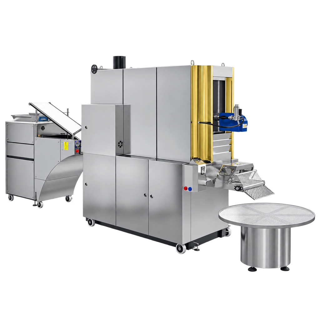 Fully Automatic Taftoon Rotary Plus Baking Machine with Round and Oval Cutters